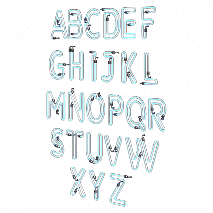 Неоновые буквы №2