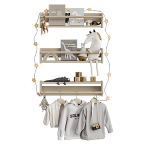 Wall-mounted storage module for IKEA Flisat with contents