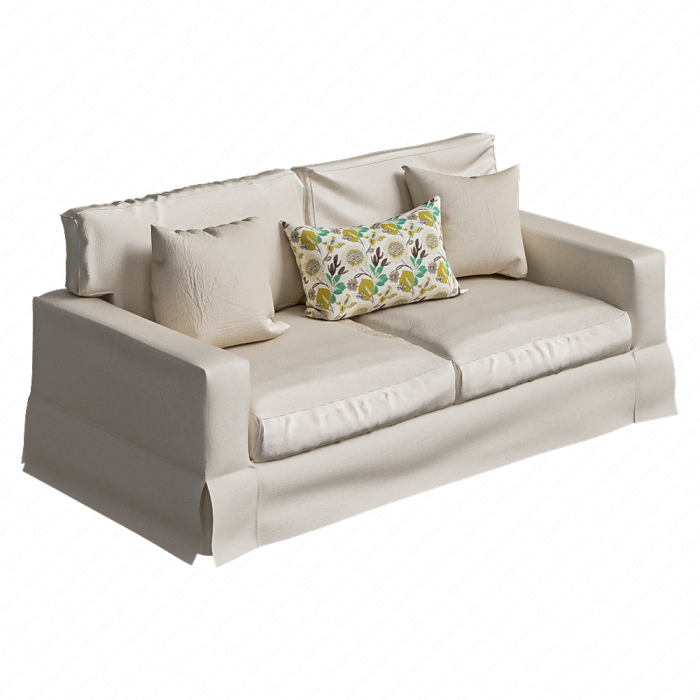 Диван раскладной Pottery barn белый