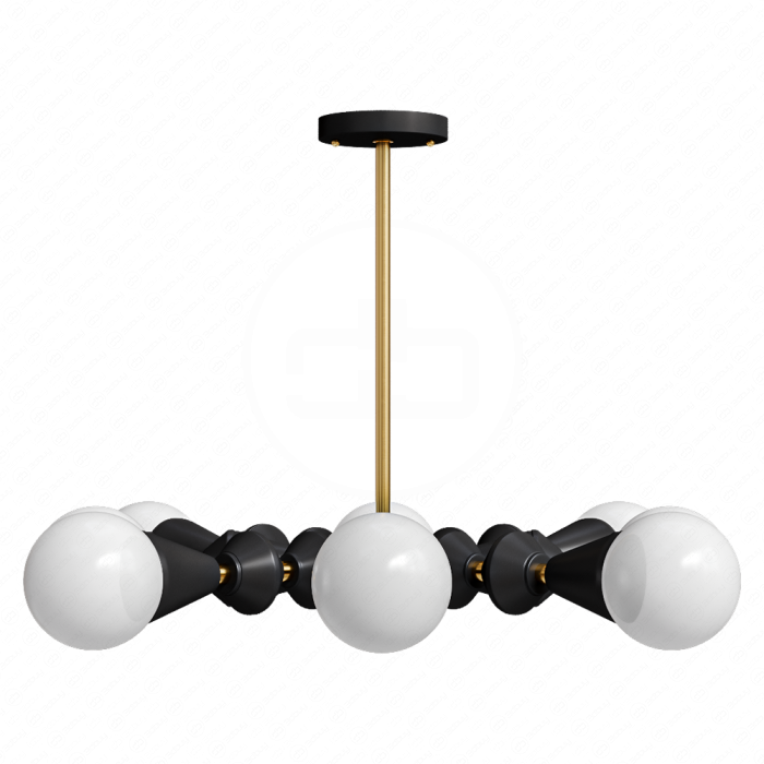 Люстра Stella dome chandelier V 6 black