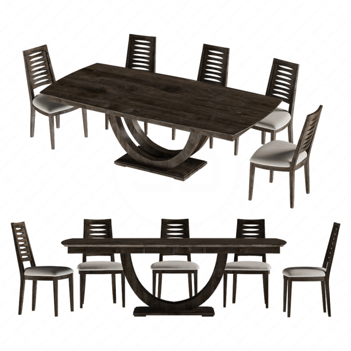 Стол и стулья от Continental Furniture
