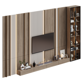TV wall unit with decor No. 53
