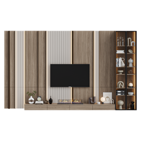 TV wall unit with decor No. 53