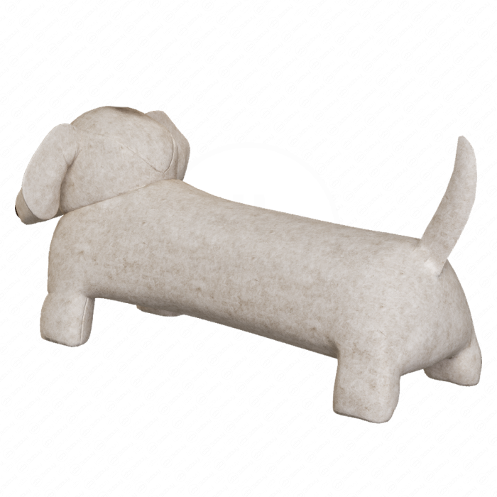 Собака мягкая серая