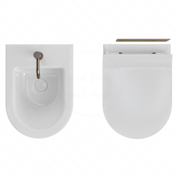 Подвесной унитаз и биде GSI Ceramica Kube X