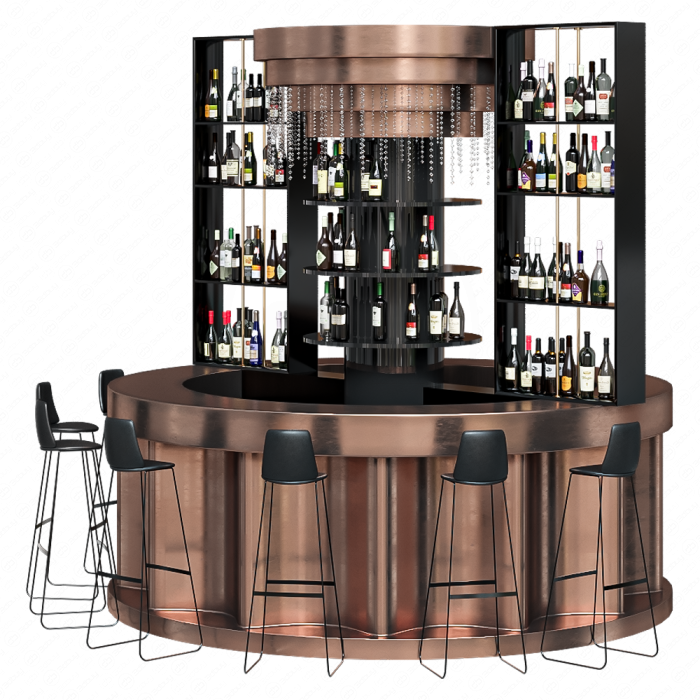 Барная стойка полукруглая