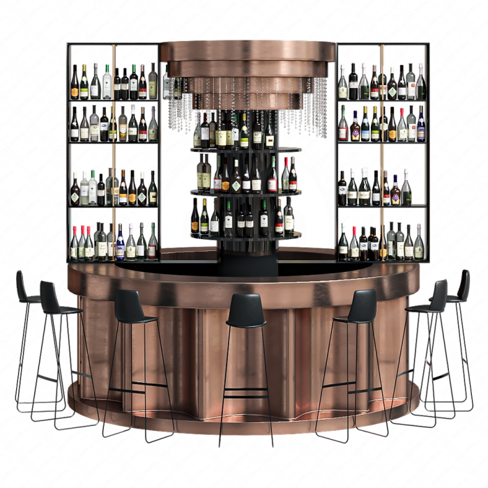 Барная стойка полукруглая