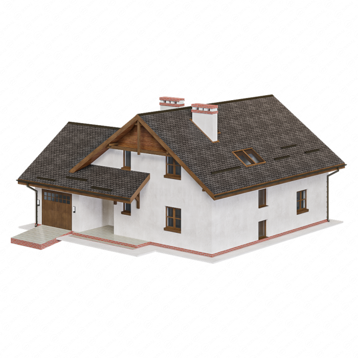 Небольшой дом с гаражом Небольшой дом с гаражом