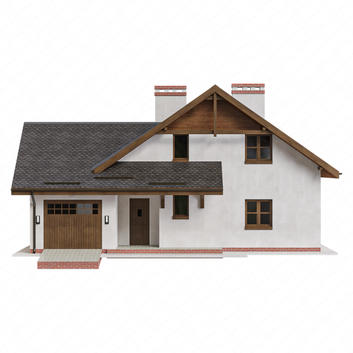 Небольшой дом с гаражом Небольшой дом с гаражом