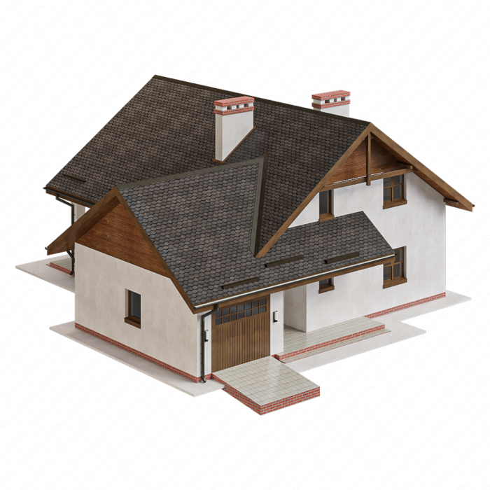 Небольшой дом с гаражом Небольшой дом с гаражом