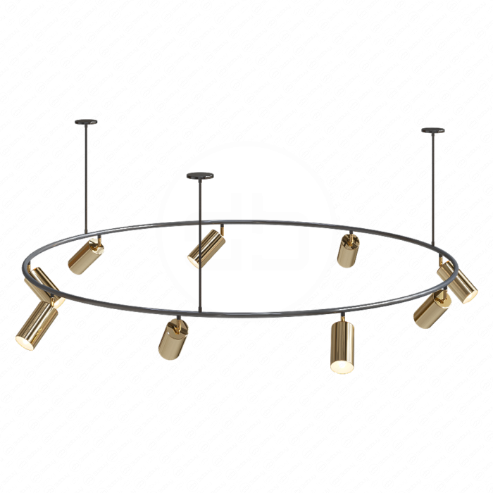 Металическая люстра Giffen Round