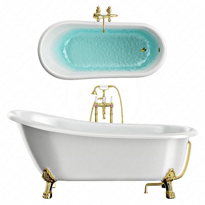Ванна BelBagno BB04 + смеситель Cezares