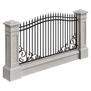 Кованые ворота в классическом стиле