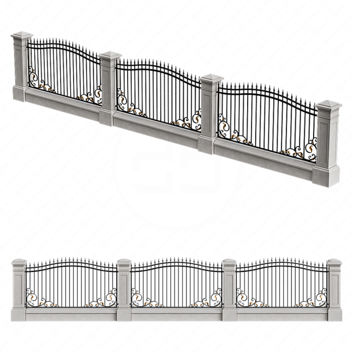 Кованые ворота в классическом стиле