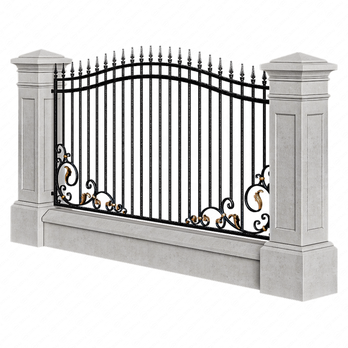 Кованые ворота в классическом стиле