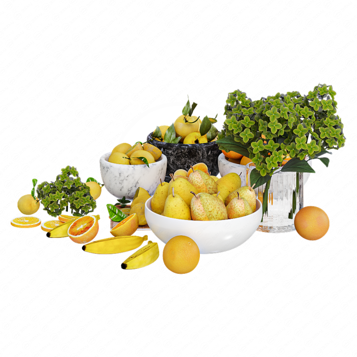 Фрукты оранжевые и жёлтые
