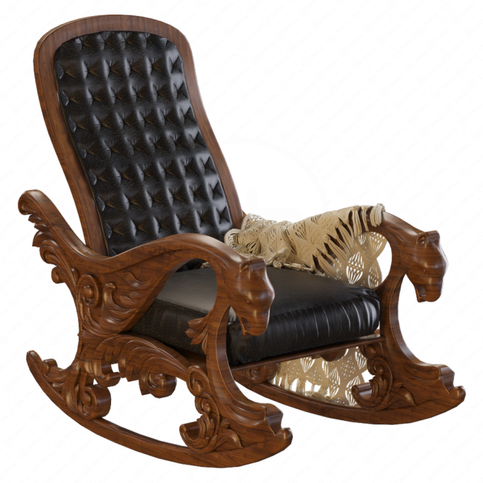 Кресло-качалка с резьбой