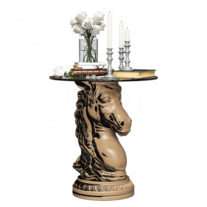 Стол кофейный Horse Head Sculpture с декором