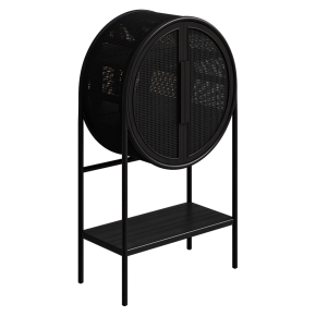 Bar cabinet West Charcoal Cane Crate & Barrel