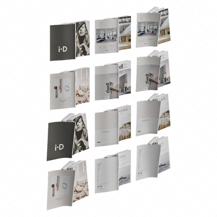 Набор перевернутых журналов Набор перевернутых журналов