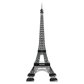 The sculpture of the Eiffel Tower