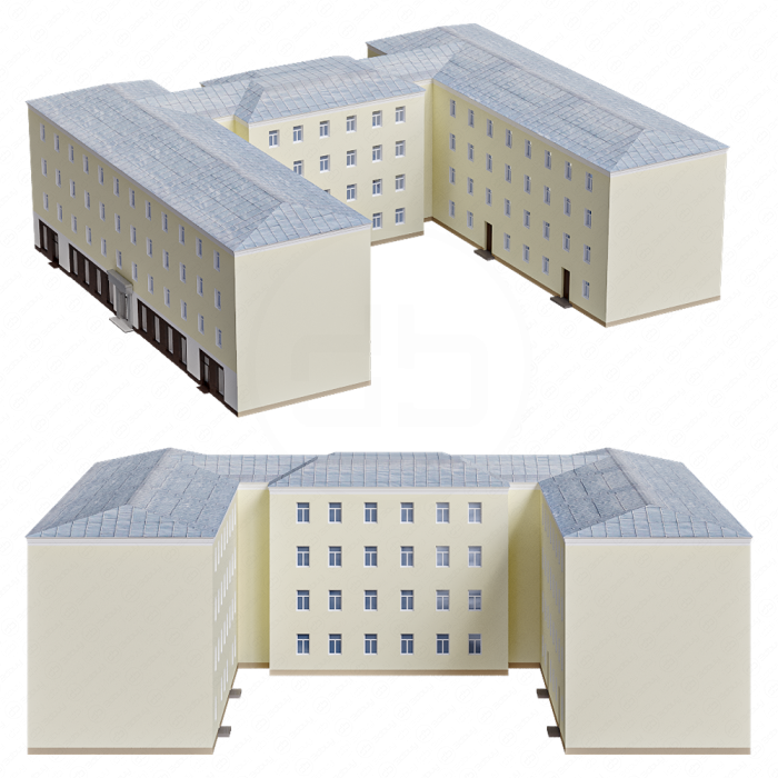 П-образный дом