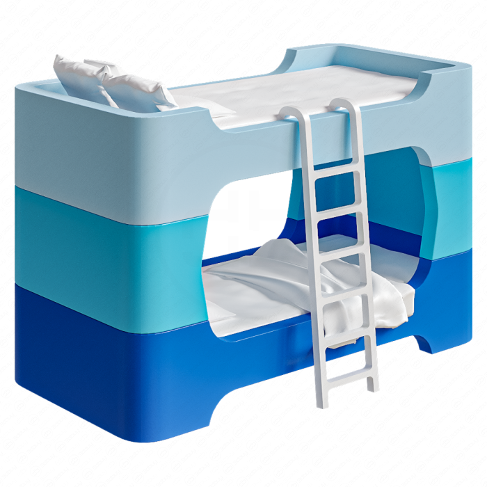 Модульная двухъярусная кровать Bunky от Marc Newson