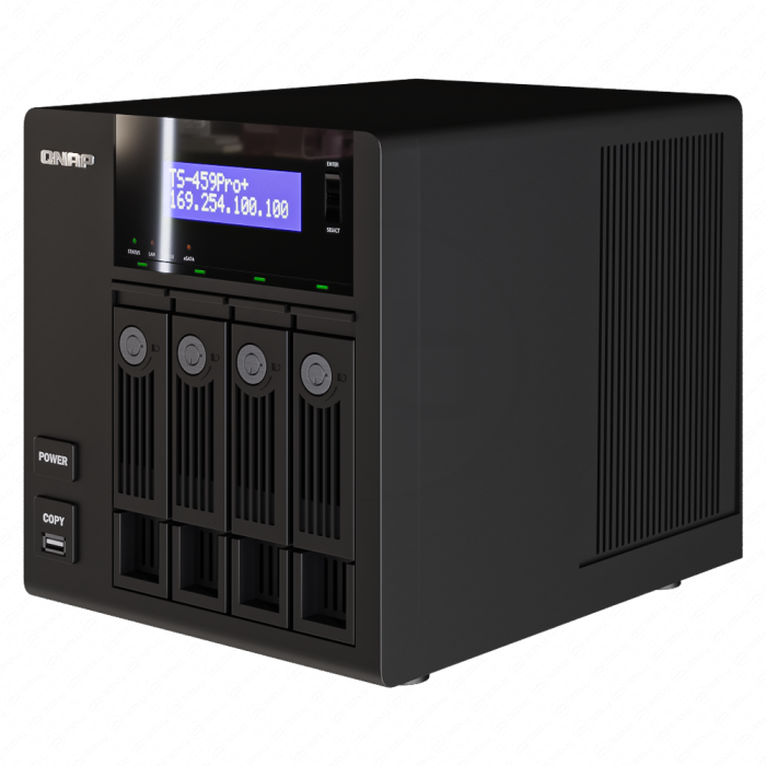 Черный сетевой накопитель QNAP