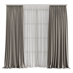 Шторы плотные светло-серые