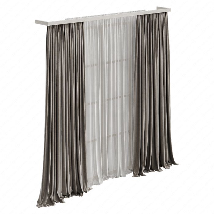 Шторы плотные светло-серые Шторы плотные светло-серые
