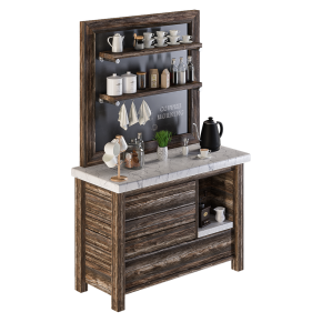 Тумба и полки Coffee Bar