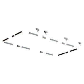 Ceiling track lights.