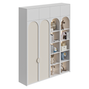 A wardrobe for a children's room with lighting.