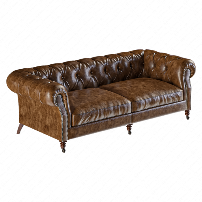 Диван-клуб из кожи The Athenaeum от Eichholtz