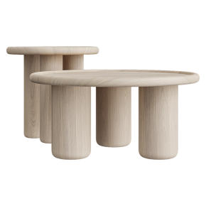 Приставной столик Nested Ash Wood Orbicular