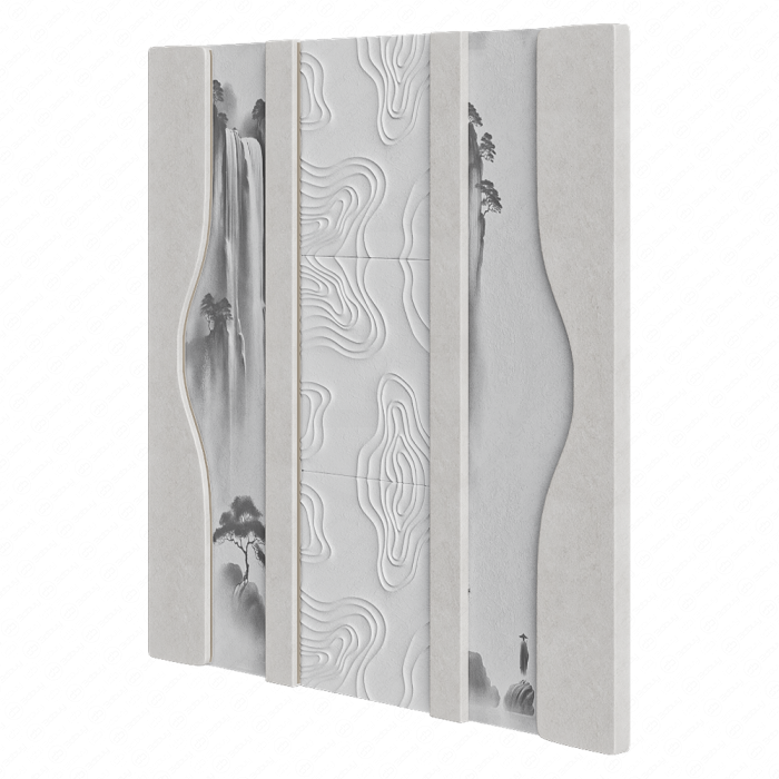 3D стеновая панель №37
