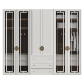 Wardrobe with decor No. 54