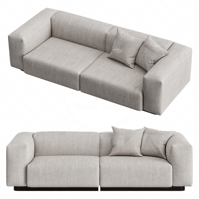 Двухместный диван Vitra Soft