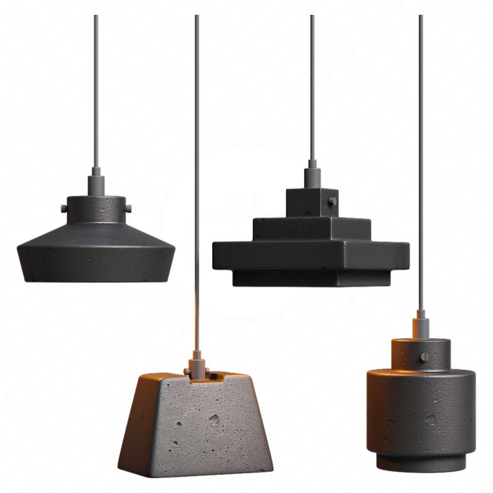 Светильник подвесной от Tom Dixon из бетона