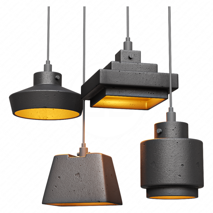 Светильник подвесной от Tom Dixon из бетона