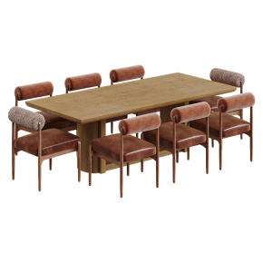 Jazelle dining chair and Garrett table