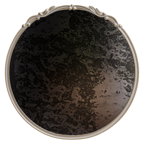 Круглое зеркало в стиле барокко Francesca