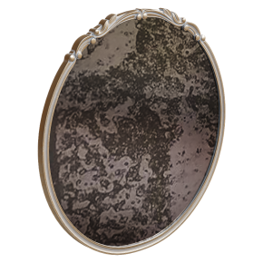 Круглое зеркало в стиле барокко Francesca