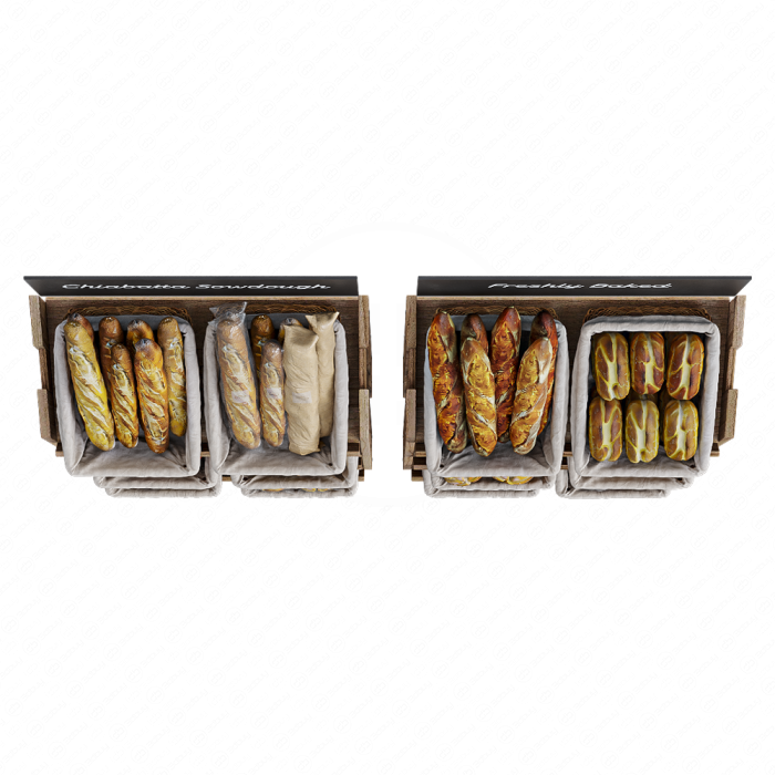 Стеллаж с хлебом