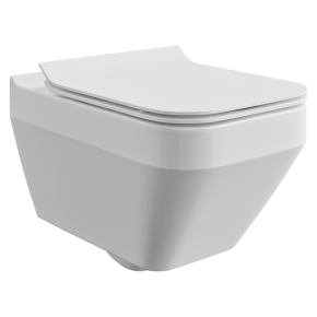 Подвесной унитаз CREA SQUARE Clean On Cersanit