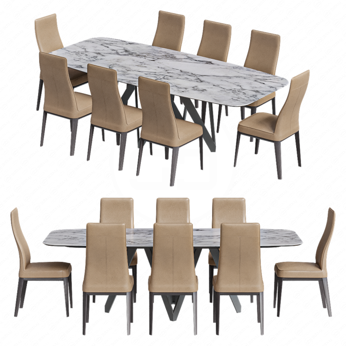 Стол Cartesio и стулья от Calligaris