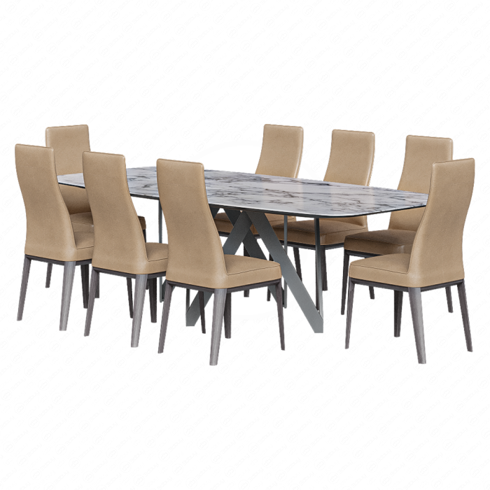 Стол Cartesio и стулья от Calligaris