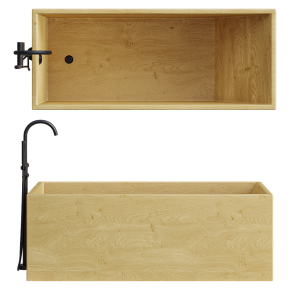 Oak Bathtub from The LOFTLAB