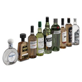 Бутылки алкоголя для бара
