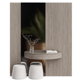 Minimalist-style entryway
